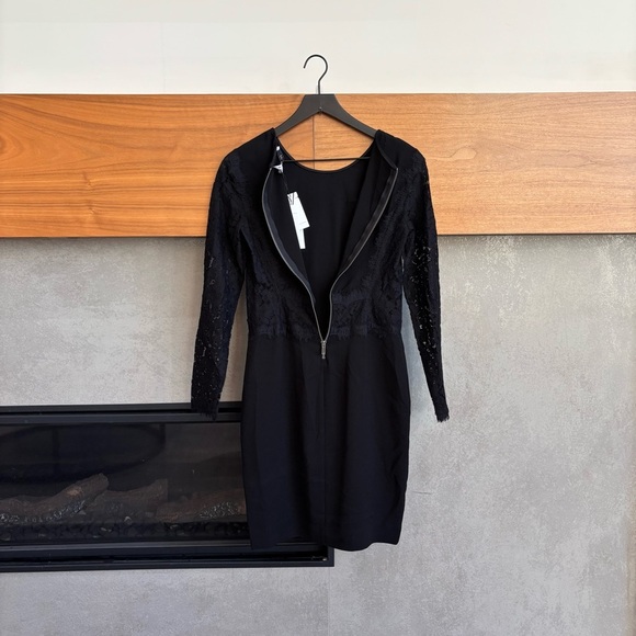 NWT DIANE VON FURSTENBERG Lace India Dress In Black, Size 4 - Picture 11 of 14